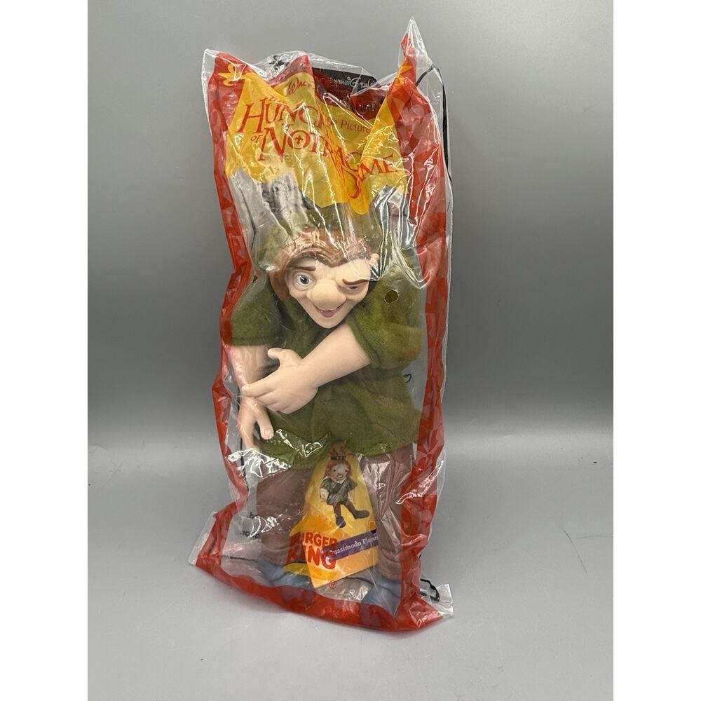 1996 Burger King Quasimodo Plush Hunchback Notre Dame Sealed Toy